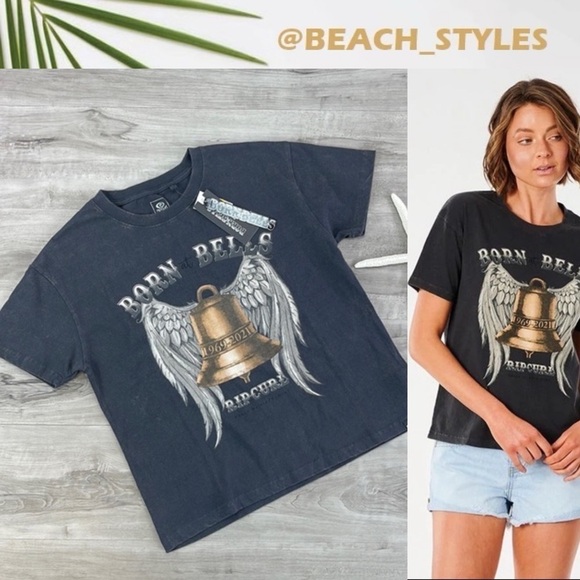 🔆RIP CURL🔆 BORN AT BELLS TEE 2021 SHORT SLEEVE - Picture 1 of 10